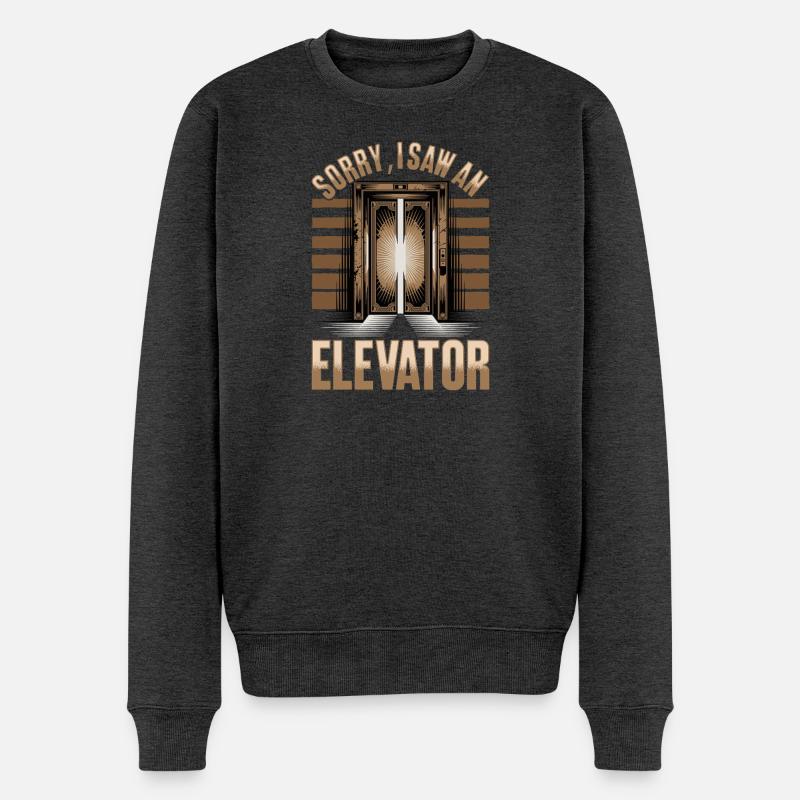 Elevator toddler & kids - Männer Premium Bio Pullover - Anthrazit meliert