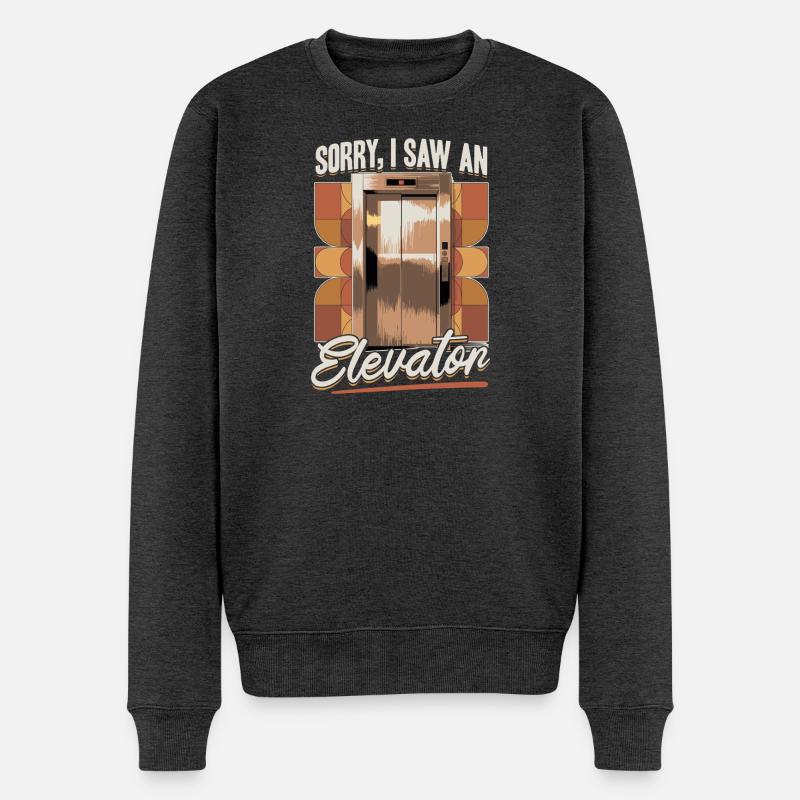 Elevator toddler & kids - Männer Premium Bio Pullover - Anthrazit meliert