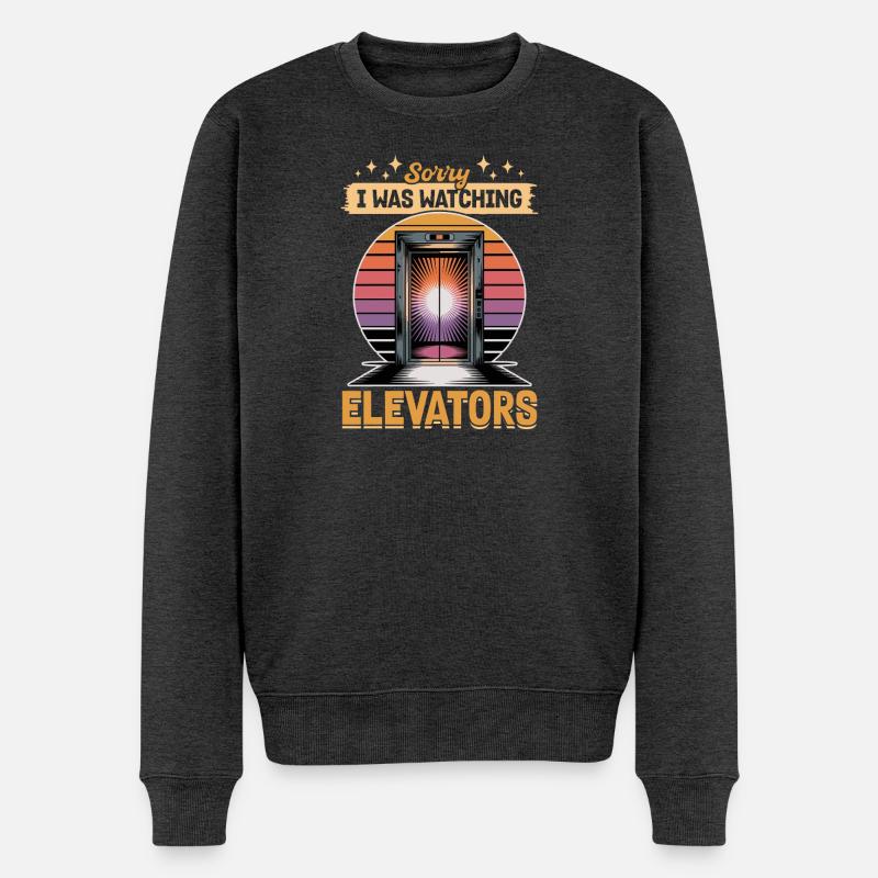 Elevator toddler & kids - Männer Premium Bio Pullover - Anthrazit meliert