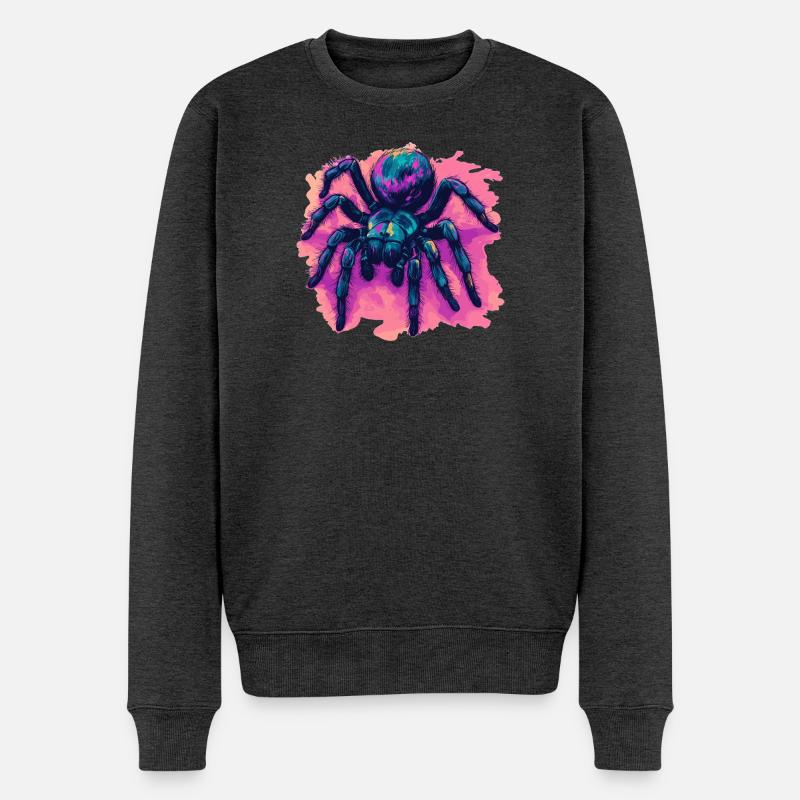Taranteln Tarantel - Männer Premium Bio Pullover - Anthrazit meliert