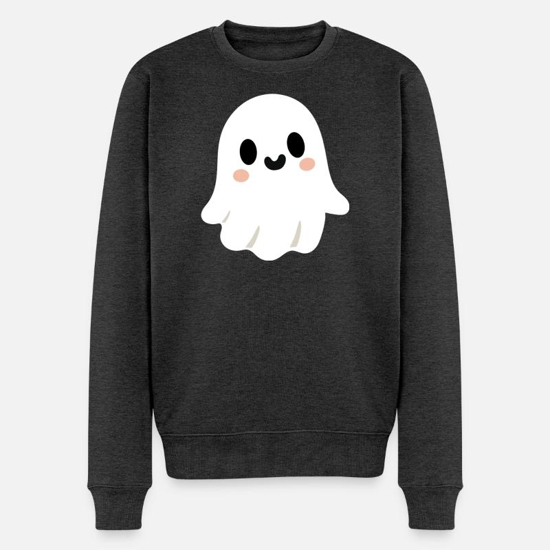 Niedlicher Geist - Männer Premium Bio Pullover - Anthrazit meliert