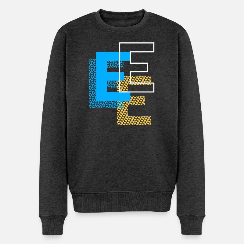 Conception E - Pull Premium bio Homme - anthracite chiné