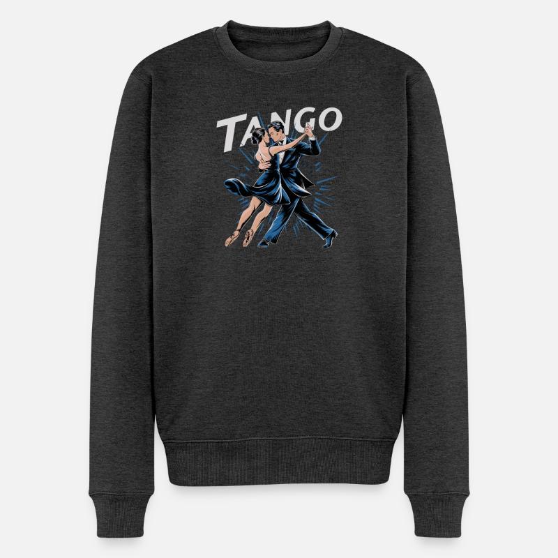  Tango Leidenschaft Paar Tanz Argentinischer Tango - Männer Premium Bio Pullover - Anthrazit meliert