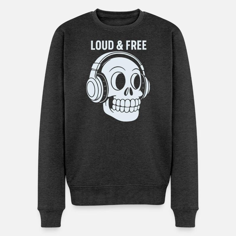 Casque Skull Loud Free - Pull Premium bio Homme - anthracite chiné