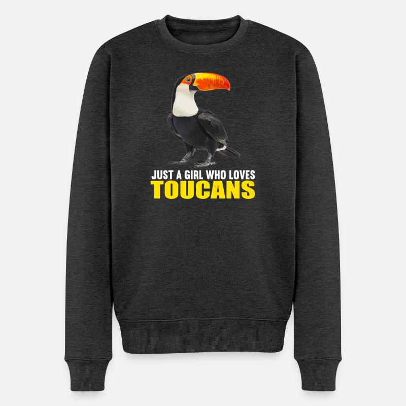 Tukane Tukan - Männer Premium Bio Pullover - Anthrazit meliert