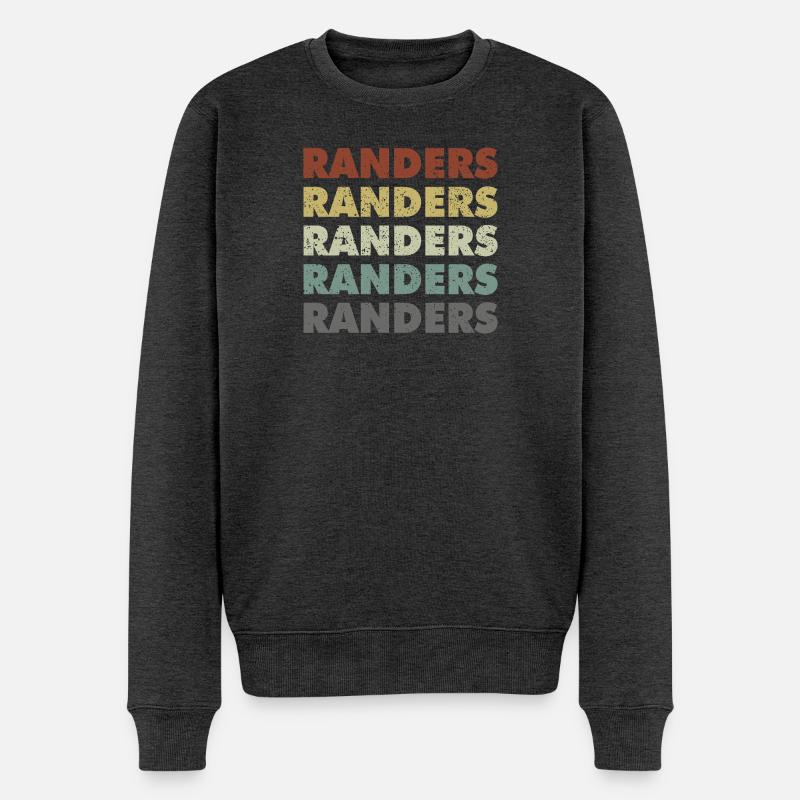 Randers - Denmark - Dänemark - Skandinavien - Männer Premium Bio Pullover - Anthrazit meliert