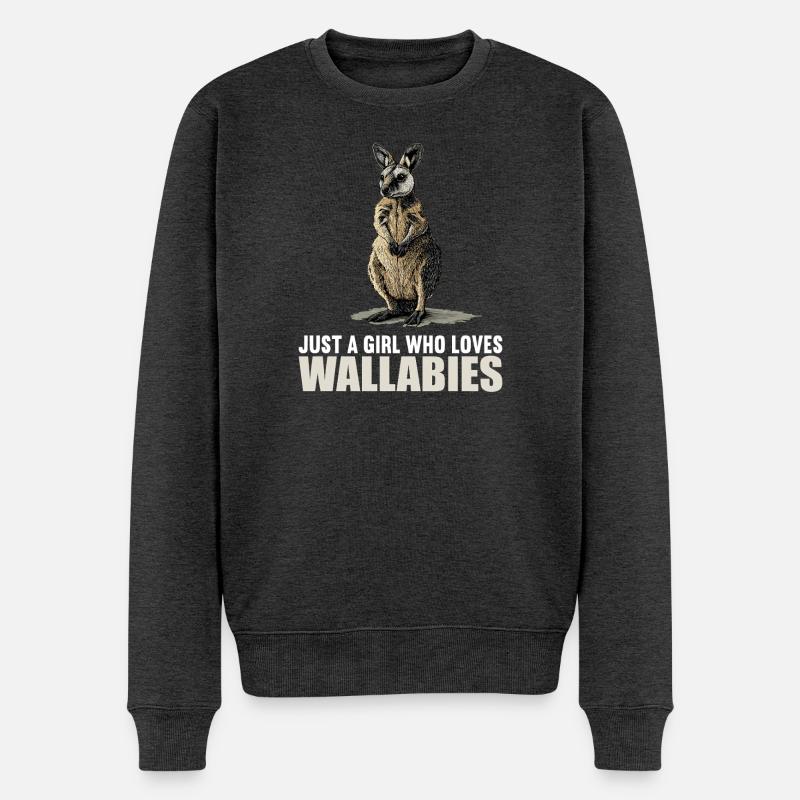 Wallabys Wallaby - Männer Premium Bio Pullover - Anthrazit meliert