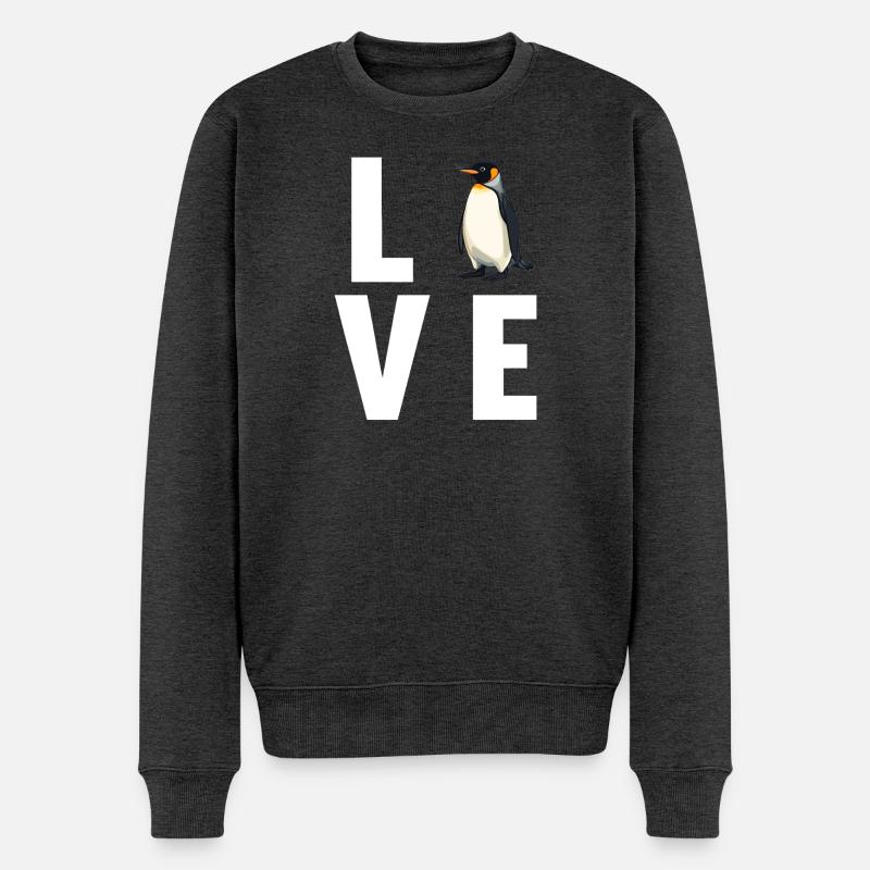 Pingouins Pingouin - Pull Premium bio Homme - anthracite chiné