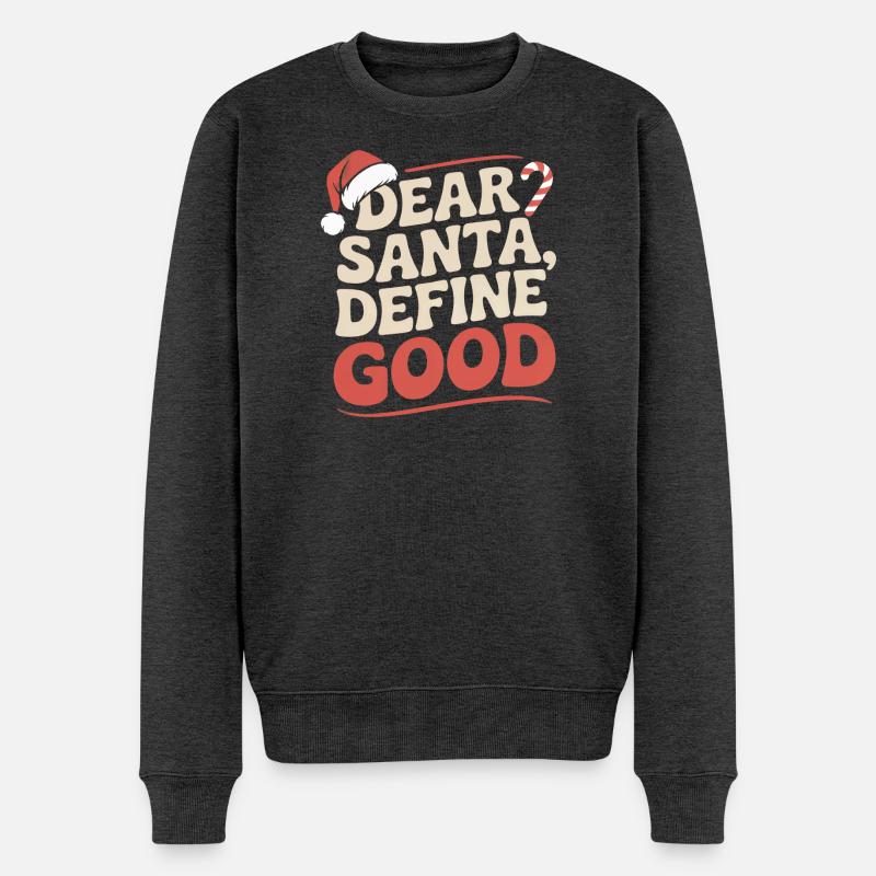 design de Noël sarcastique - Pull Premium bio Homme - anthracite chiné