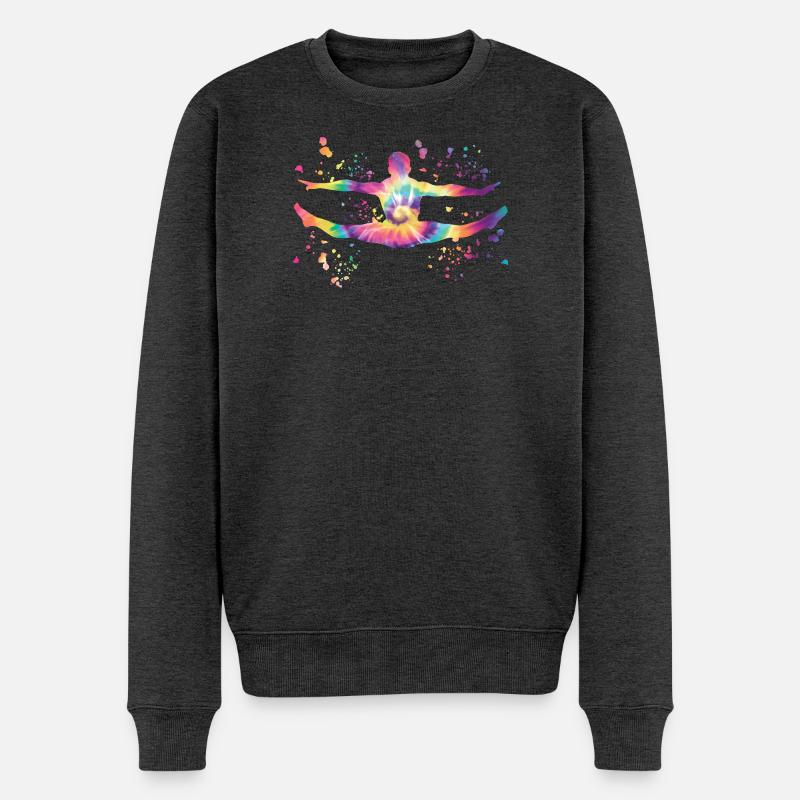Turner Boden Kunstturnen - Männer Premium Bio Pullover - Anthrazit meliert