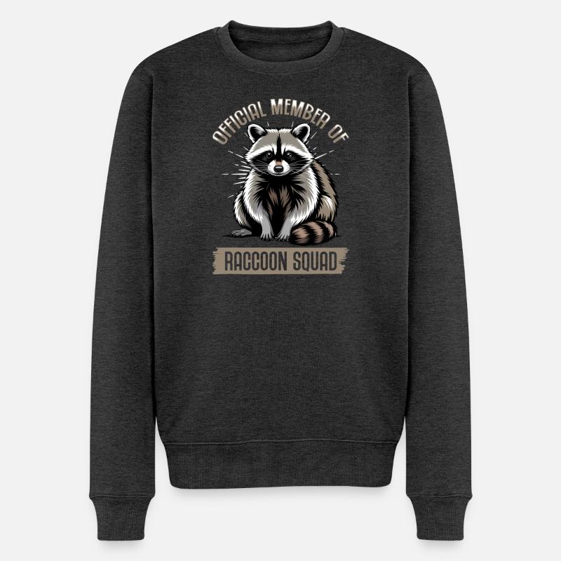 Drôle de raton laveur - Pull Premium bio Homme - anthracite chiné