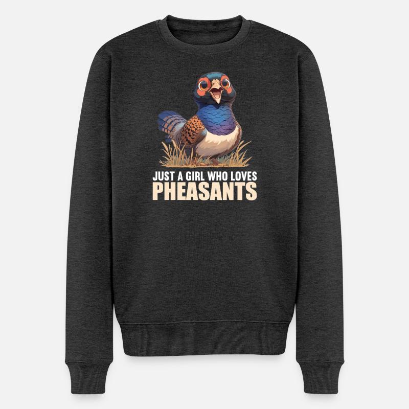 Faisans Faisan - Pull Premium bio Homme - anthracite chiné