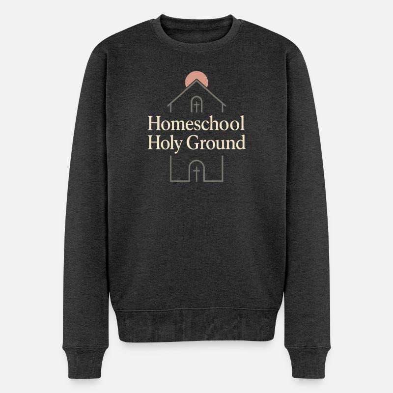 École chrétienne à la maison-Mère-Foi - Pull Premium bio Homme - anthracite chiné