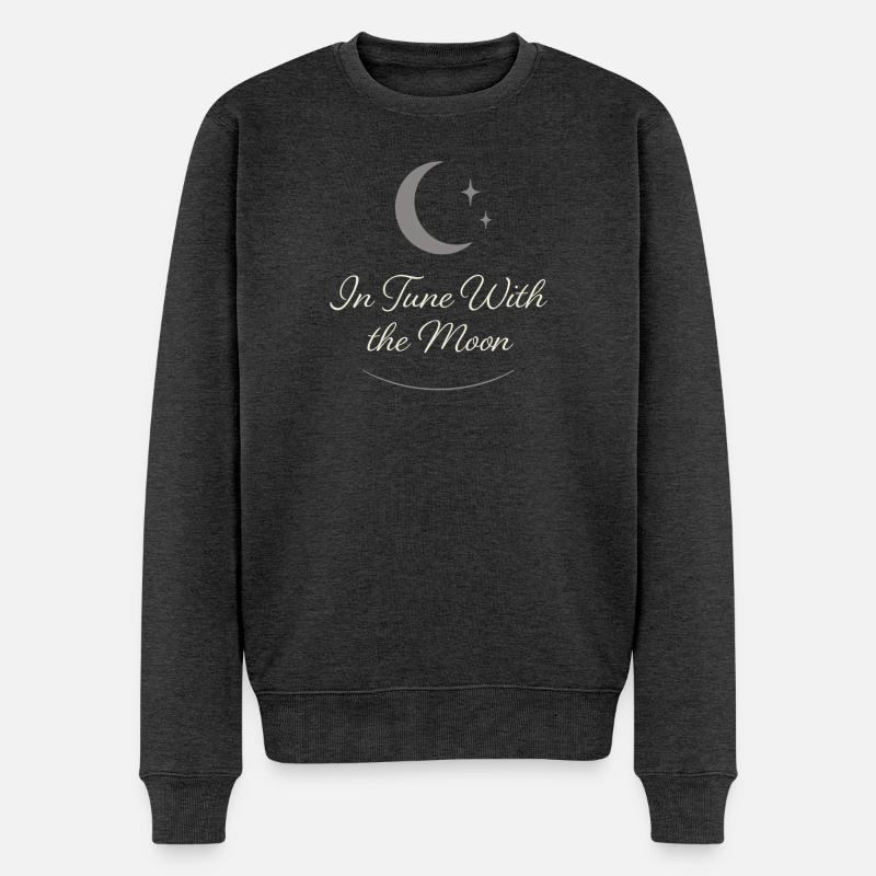 Déesse Lunaire du cycle lunaire intentionnellement - Pull Premium bio Homme - anthracite chiné