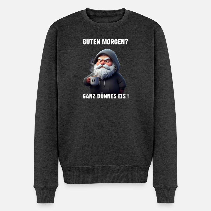Grummel Weihnachtsmann Dünnes Eis Spruch - Pull Premium bio Homme - anthracite chiné