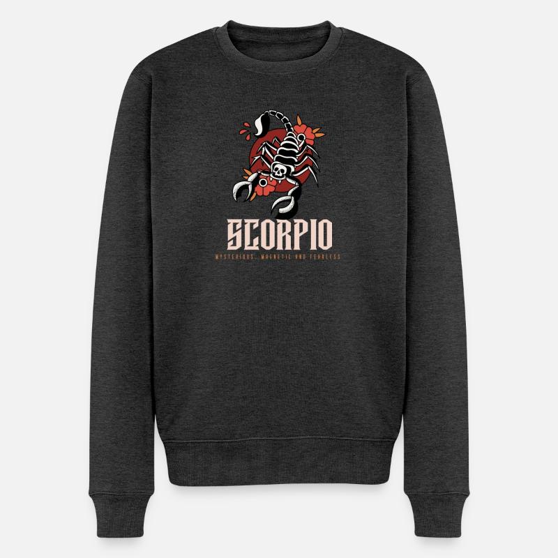 Scorpion - Pull Premium bio Homme - anthracite chiné