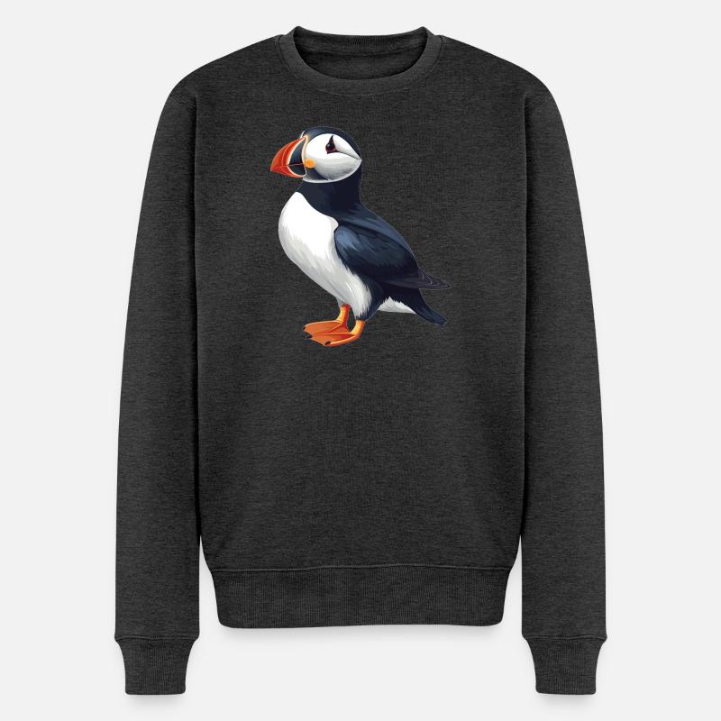 Macareux Papageientaucher - Pull Premium bio Homme - anthracite chiné