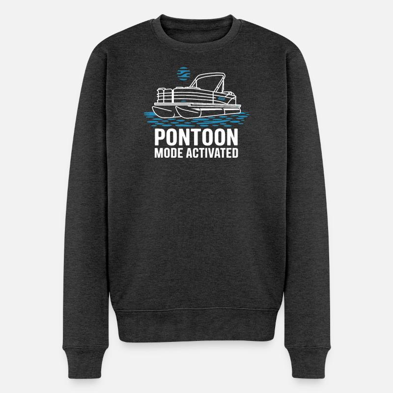  Pontoon Mode Activated Pontonboot Sommer - Männer Premium Bio Pullover - Anthrazit meliert