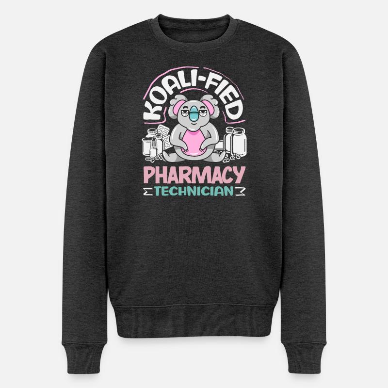 Pharmacien Technicien Pharmaceutique - Pull Premium bio Homme - anthracite chiné