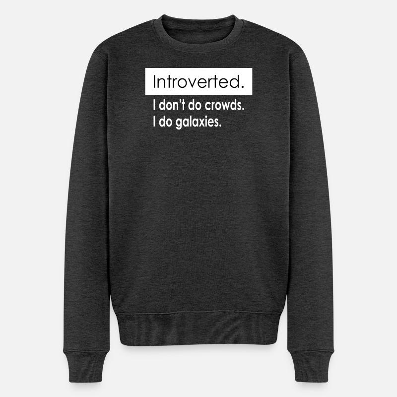 Citations d’introverti - Pull Premium bio Homme - anthracite chiné