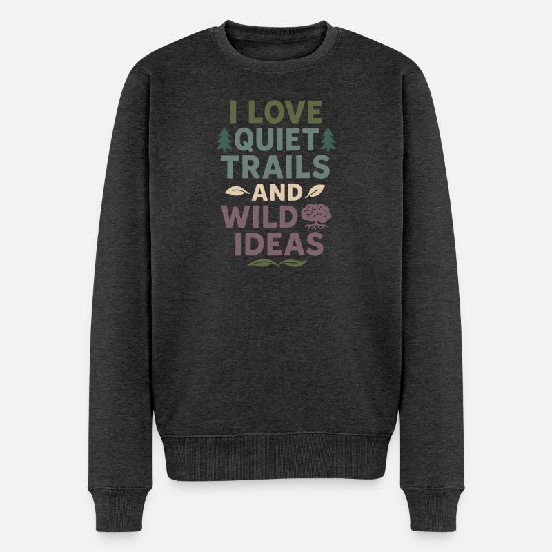 Neurodivergenter Introvertierter - Männer Premium Bio Pullover - Anthrazit meliert
