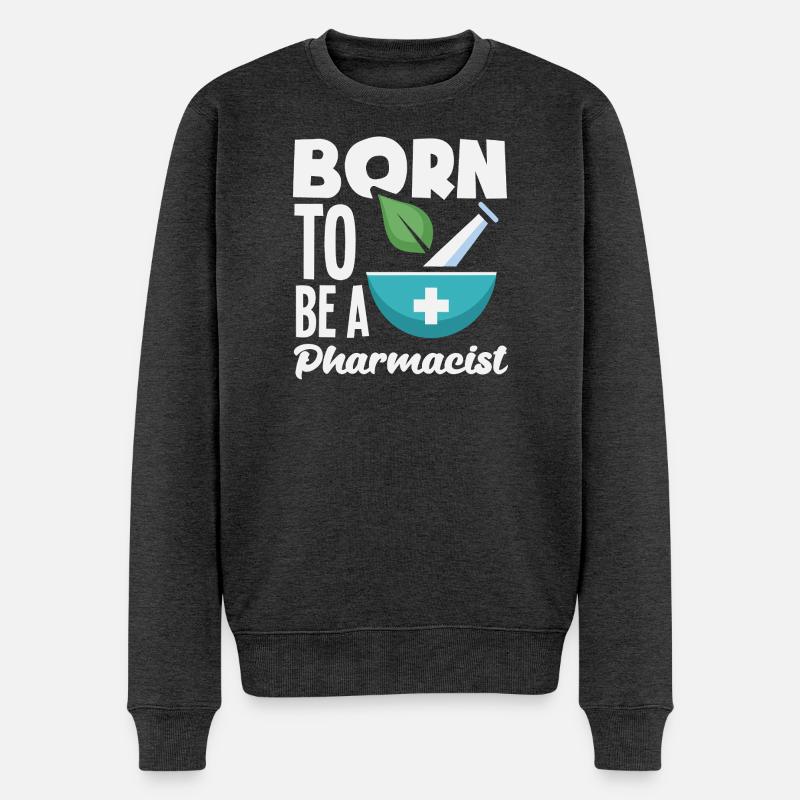 Apotheker Pharmazeutisch-technischer - Männer Premium Bio Pullover - Anthrazit meliert