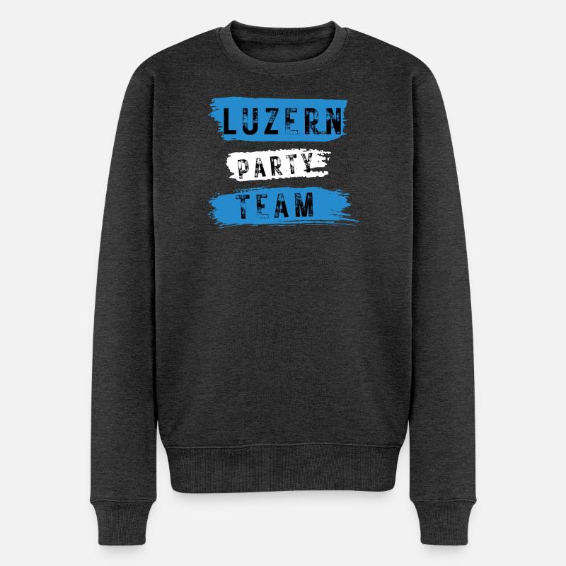 Équipe du parti de Lucerne - Pull Premium bio Homme - anthracite chiné