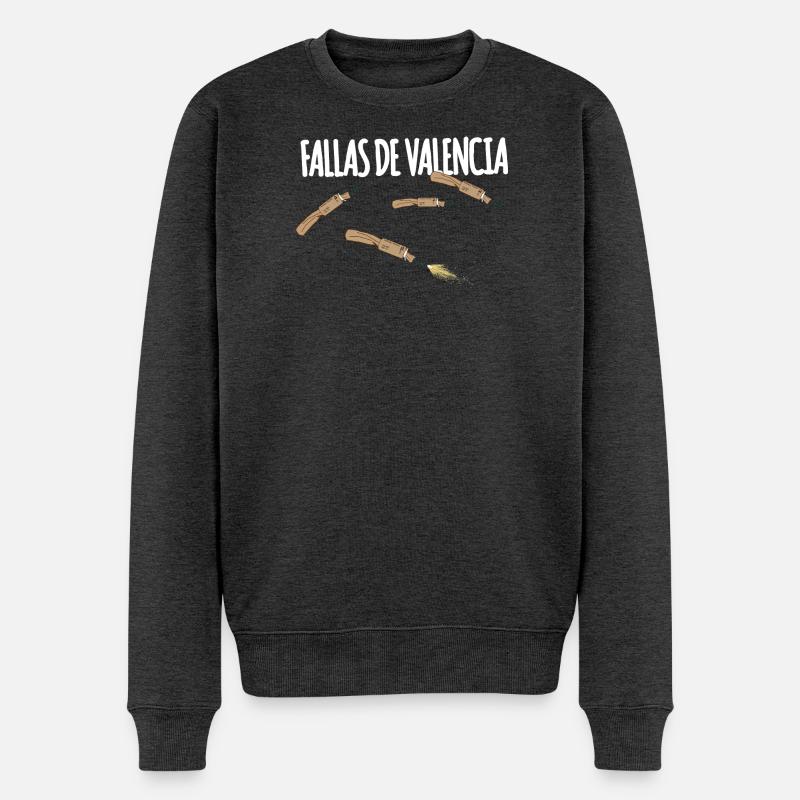 Fallas De Valencia Trueno - Pull Premium bio Homme - anthracite chiné