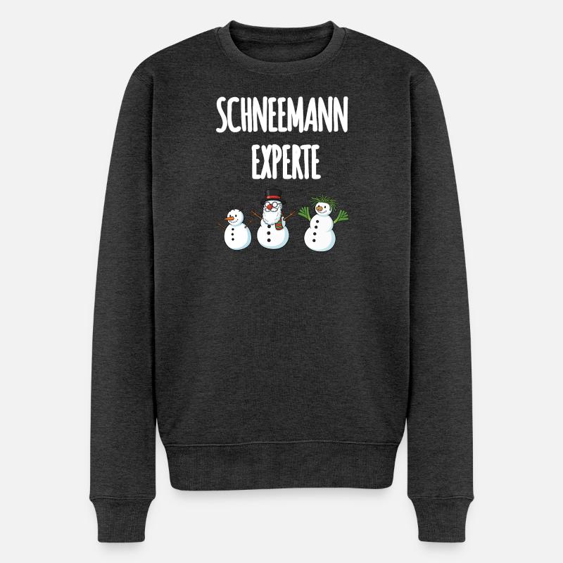 Expert en bonhommes de neige - Pull Premium bio Homme - anthracite chiné