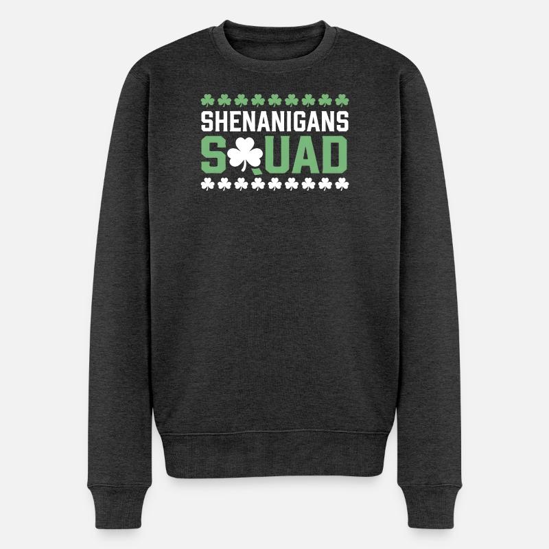 Équipe de Chicanements Shamrock Tee - Pull Premium bio Homme - anthracite chiné