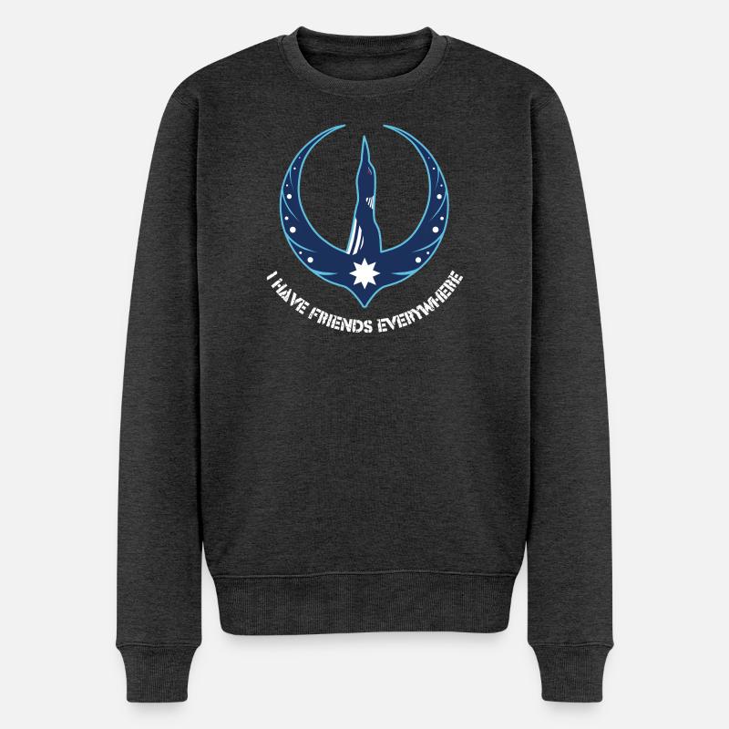 Minnesota Rebellion Eistaucher - Männer Premium Bio Pullover - Anthrazit meliert