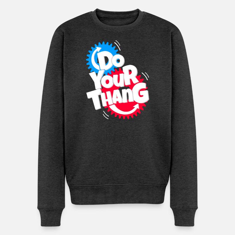 Faites votre thang - Pull Premium bio Homme - anthracite chiné