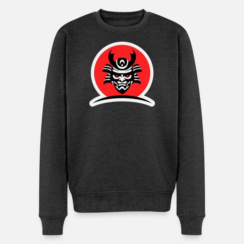 Samurai MMA - Männer Premium Bio Pullover - Anthrazit meliert