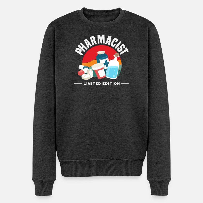 Pharmacien Rétro Pharmacien - Pull Premium bio Homme - anthracite chiné