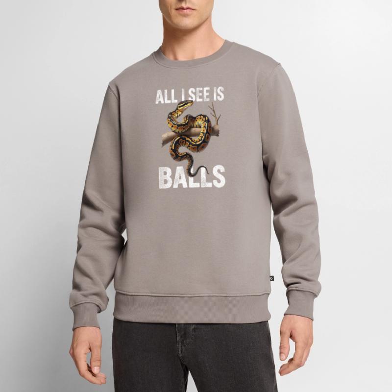 Python roi Serpents Amateurs de terrarium Python Pull Premium bio Homme