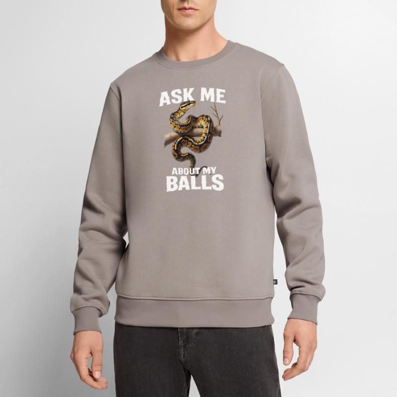 Python roi Serpents Amateurs de terrarium Python Pull Premium bio Homme