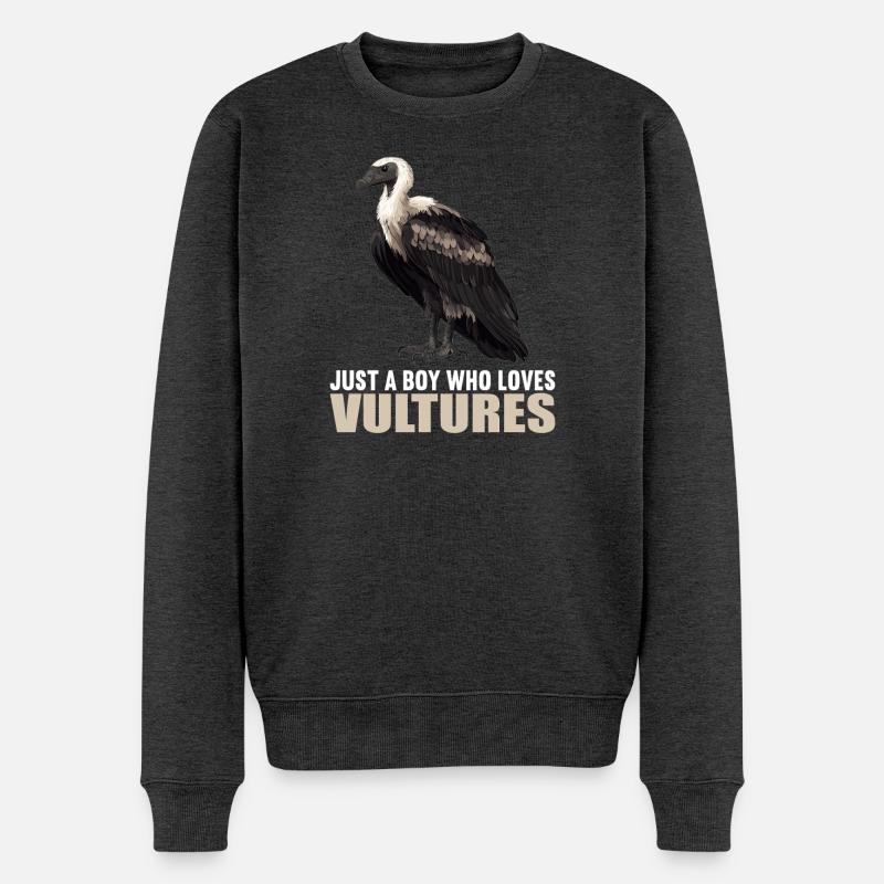 Geier - Männer Premium Bio Pullover - Anthrazit meliert