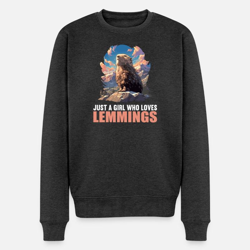 Lemmings Lemming - Pull Premium bio Homme - anthracite chiné