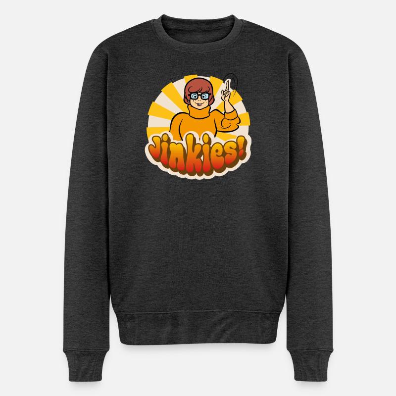 Scooby-Doo Velma Dinkley Sinkies! Motiv - Männer Premium Bio Pullover - Anthrazit meliert