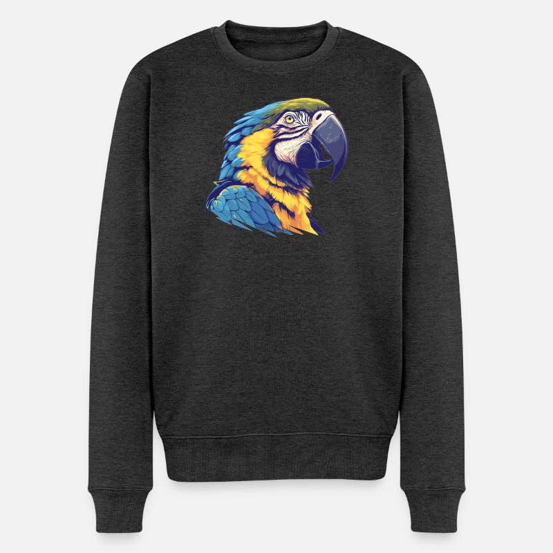 Aras Ara - Männer Premium Bio Pullover - Anthrazit meliert