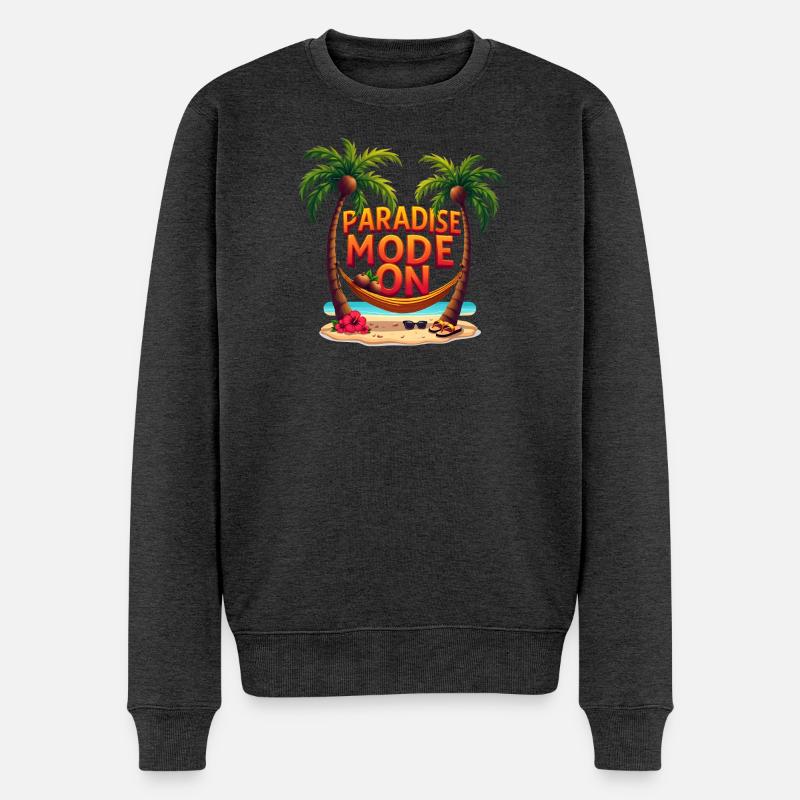 Mode Paradis activé - Pull Premium bio Homme - anthracite chiné