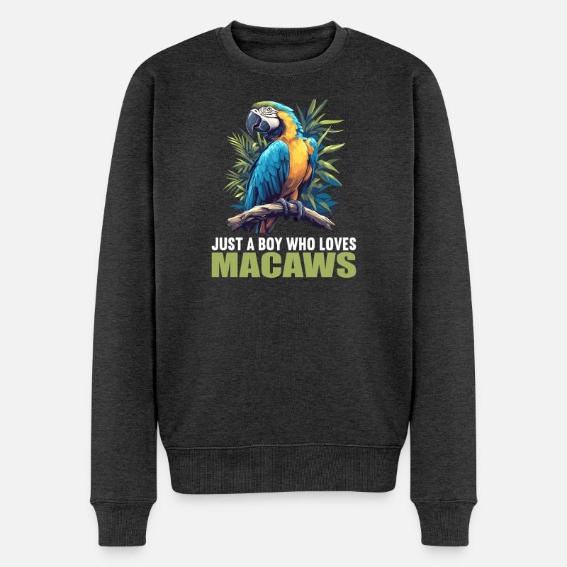 Aras Ara - Männer Premium Bio Pullover - Anthrazit meliert