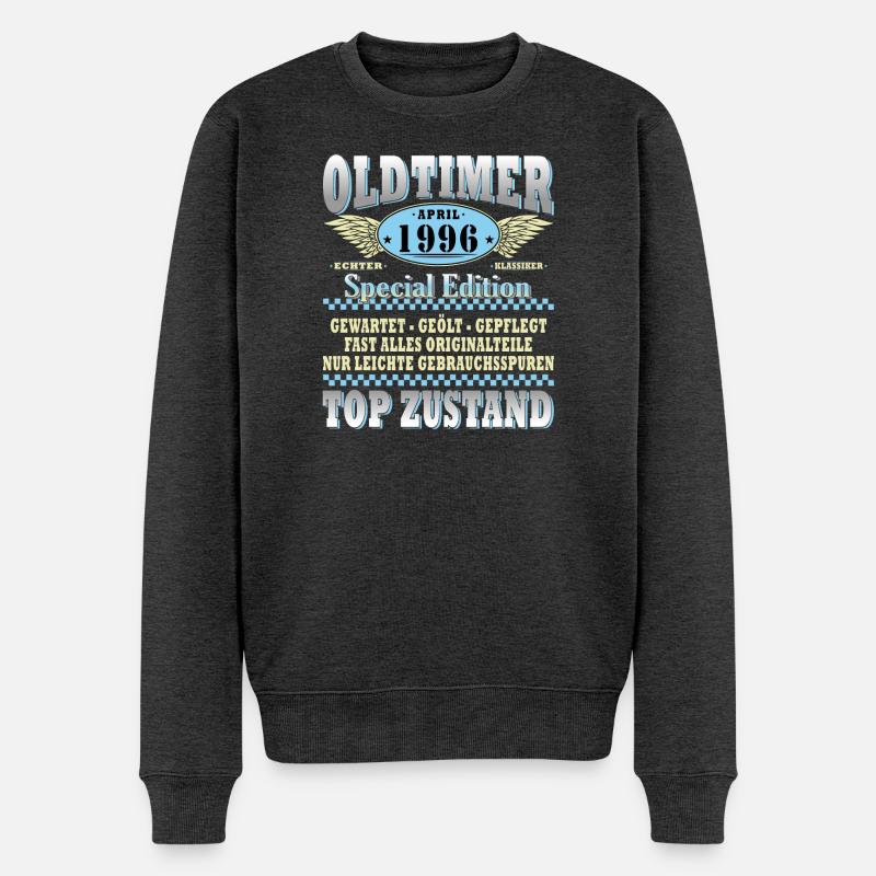 Oldtimer 1996 Spezialedition - Männer Premium Bio Pullover - Anthrazit meliert