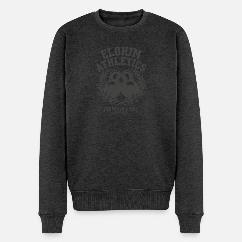 Elohim Hebrew Israelite - Männer Premium Bio Pullover - Anthrazit meliert