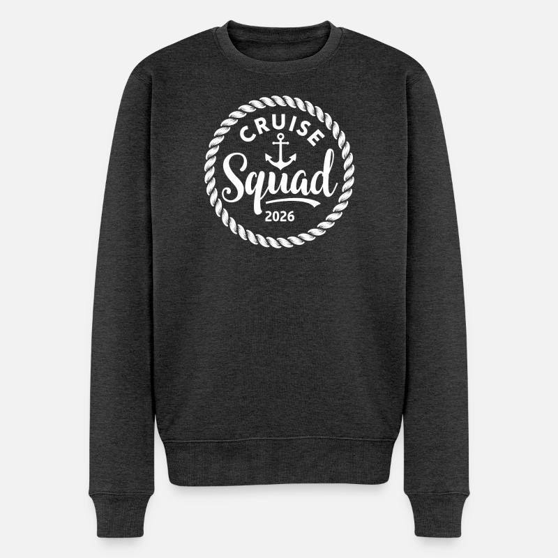 Croisière Squad Kreuzfahrt 2026 - Pull Premium bio Homme - anthracite chiné