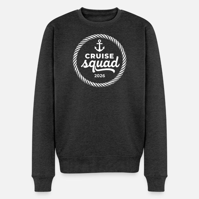 Croisière Squad Kreuzfahrt 2026 - Pull Premium bio Homme - anthracite chiné