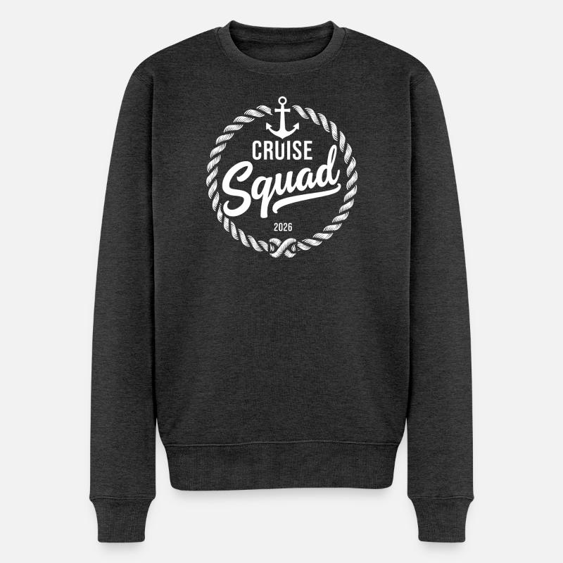 Croisière Squad Kreuzfahrt 2026 - Pull Premium bio Homme - anthracite chiné