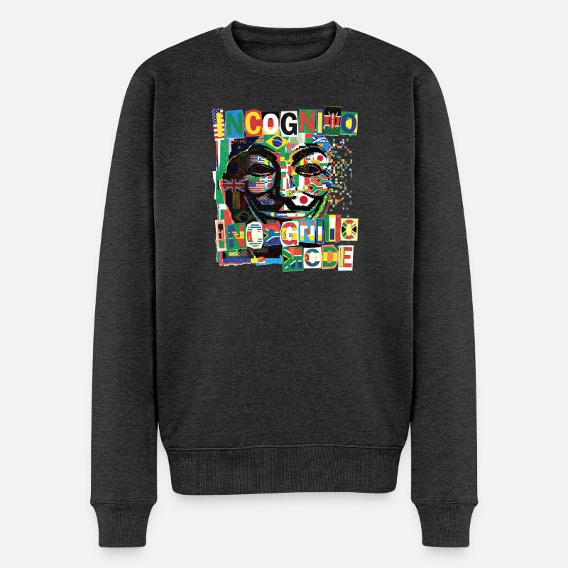 Mode incognito - Pull Premium bio Homme - anthracite chiné