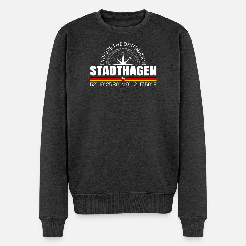 Stadthagen - Pull Premium bio Homme - anthracite chiné