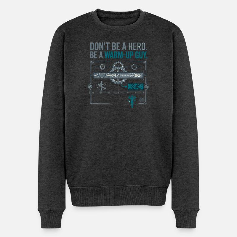 Calisthenics Warm Up - Männer Premium Bio Pullover - Anthrazit meliert
